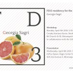 FD13 presents: Georgia Sagri. 6 April & 8 April 2015.