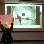 Georgia Sagri's Pre-sen-ta-tion at the InFlux Space, Regis Center for Art.